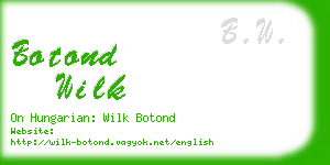 botond wilk business card